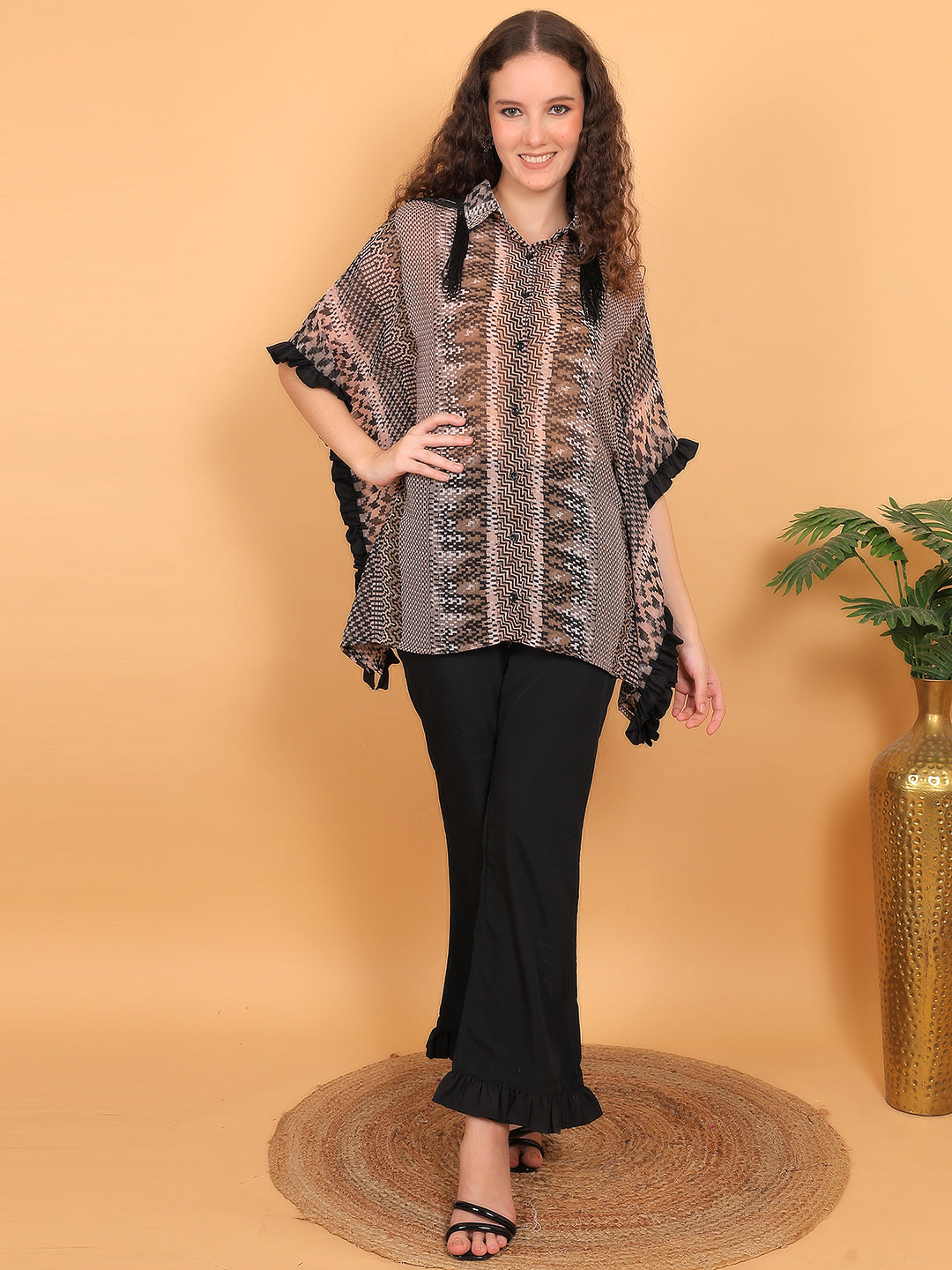 Abstract Kaftan set