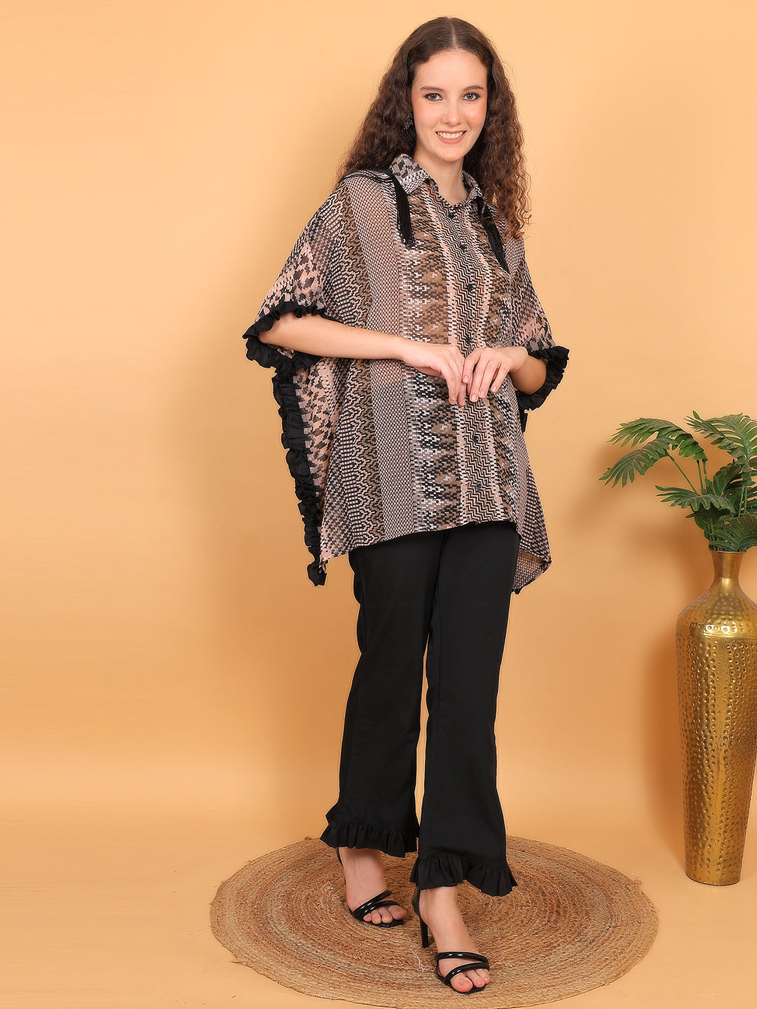 Abstract Kaftan set