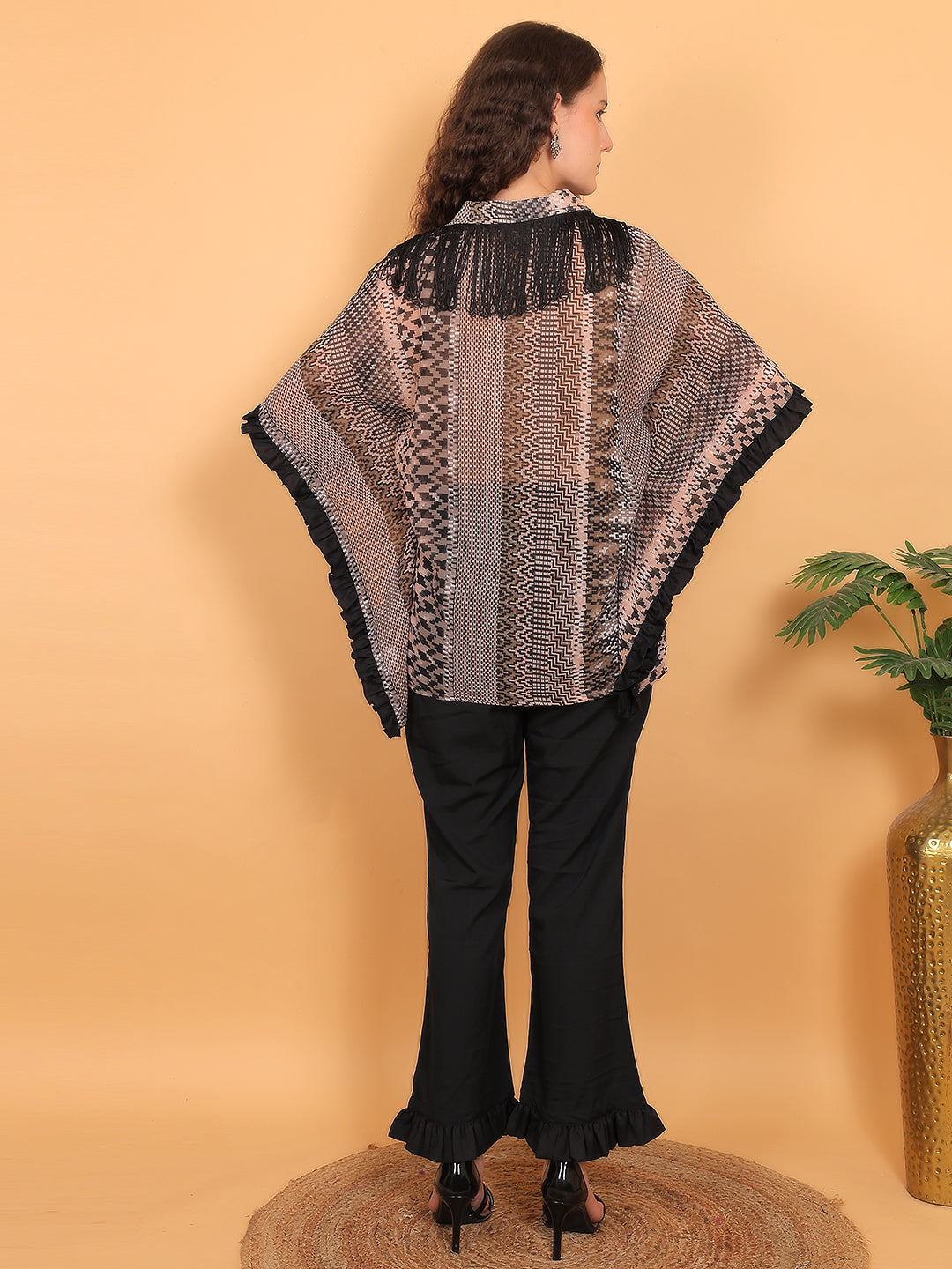 Abstract Kaftan set