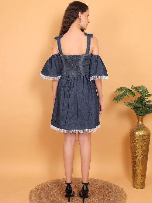Denim Flare Dress