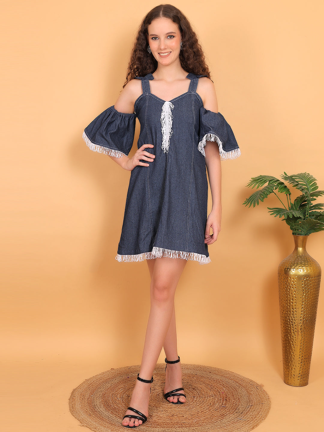 Denim Flare Dress