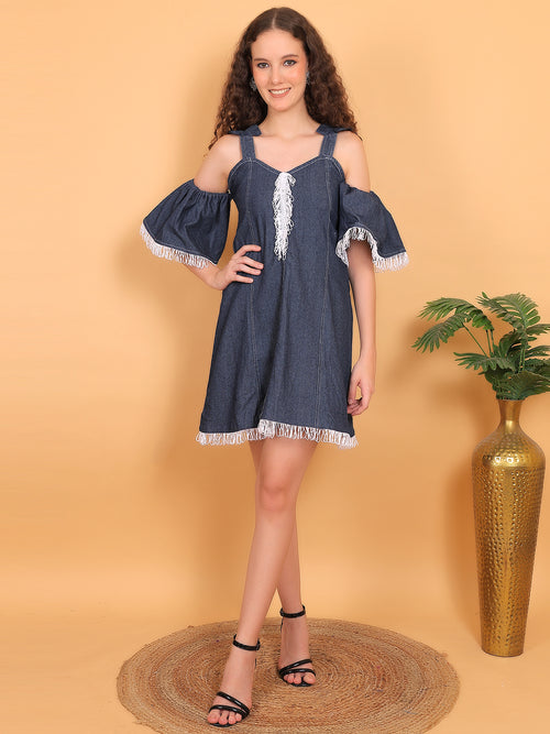 Denim Flare Dress