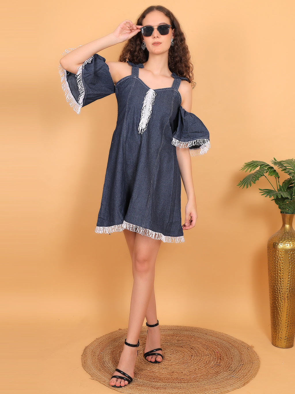 Denim Flare Dress