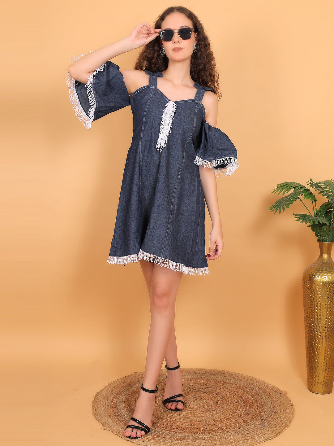 Denim Flare Dress